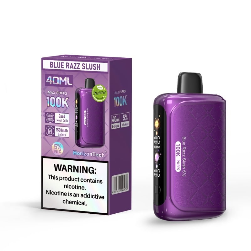 HorizonTech 100K disposable vape - Blue Razz Slush