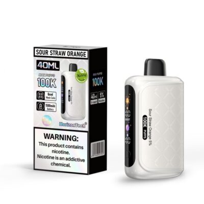 HorizonTech 100K disposable vape - Sour Straw Orange