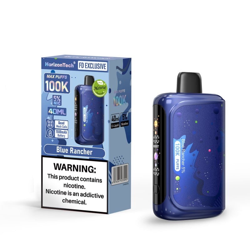HorizonTech 100K disposable vape - Blue Rancher