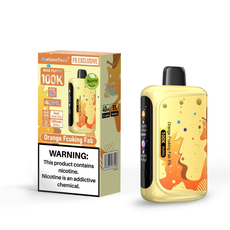 HorizonTech 100K disposable vape - Orange Fcuking Fab