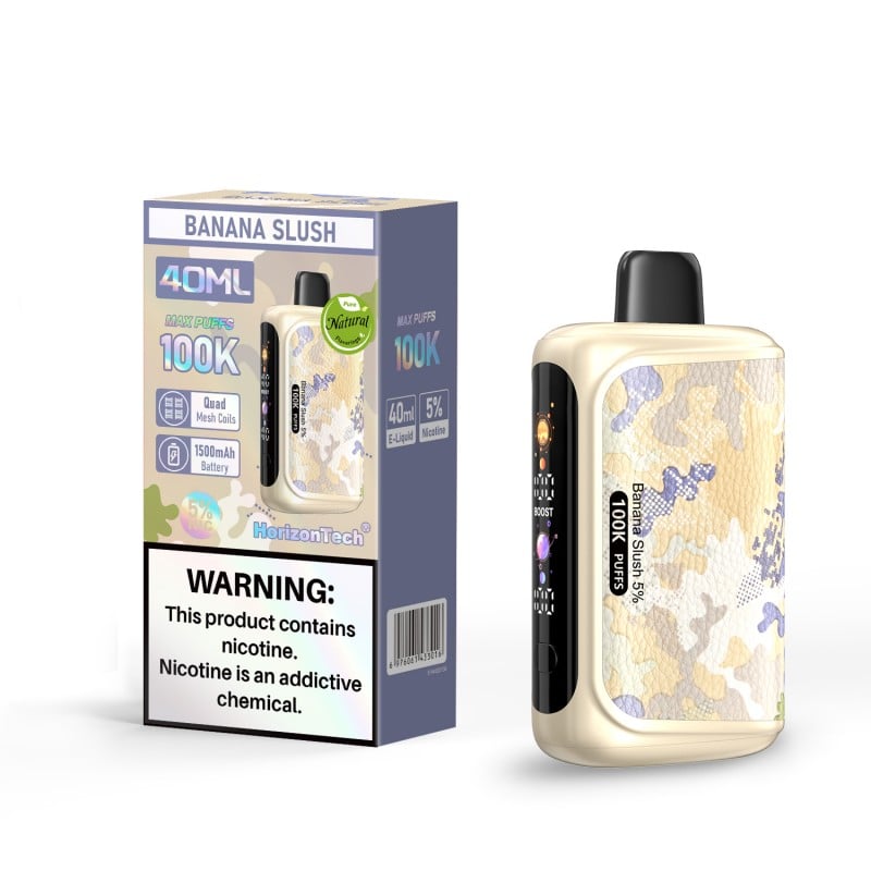 HorizonTech 100K disposable vape - Banana Slush
