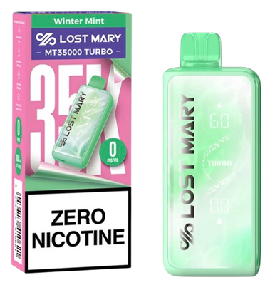 Lost Mary MT35000 Turbo Zero Nicotine Disposable Vape - Winter Mint